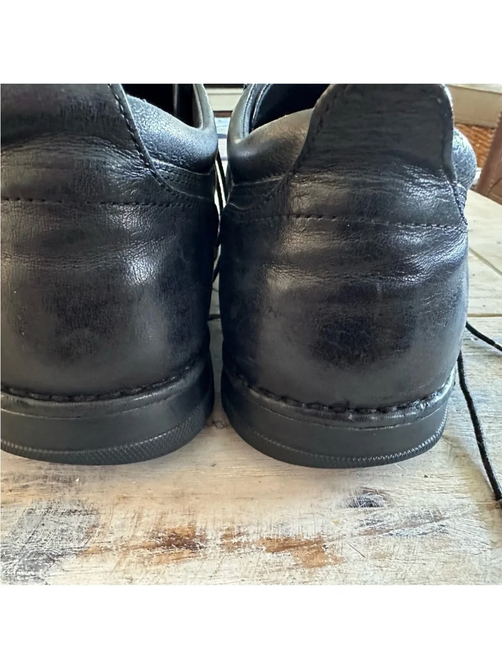 Cole Haan Men's Black Leather Derby Lace-Up Shoes